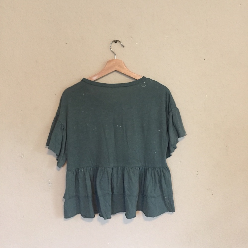 American Eagle Ruffled Tee - Picture 2 of 3